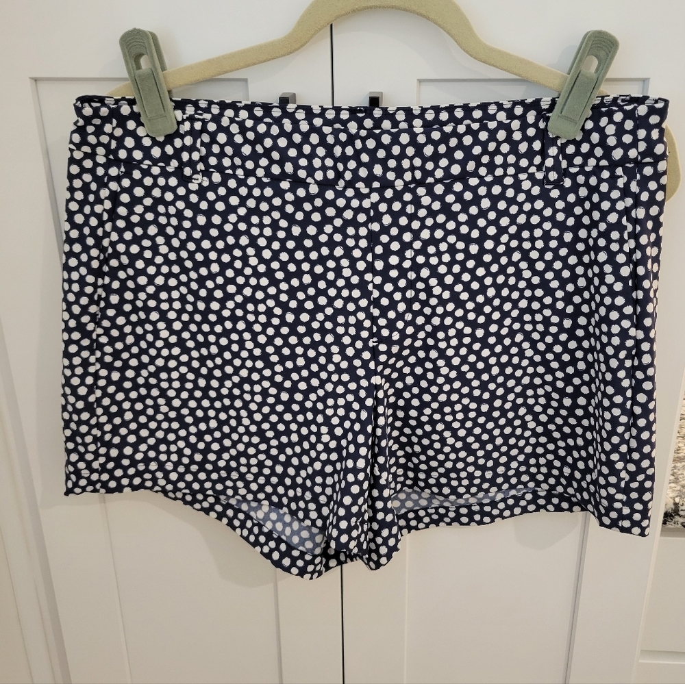Spanx Polka Dot Women's Navy Blue & White Shorts